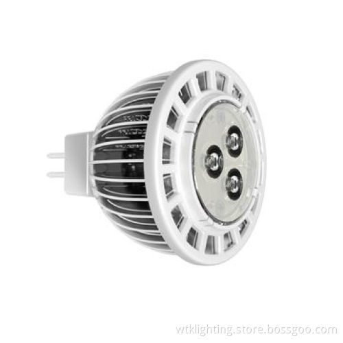 3W GU10 LED spotlight with input voltage of 100-240V AC